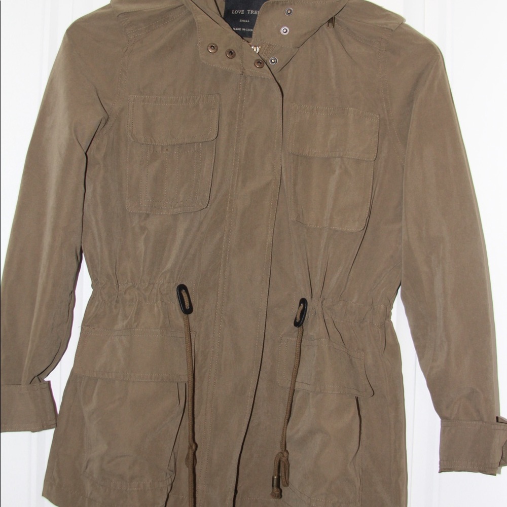 Green Army Jacket with Pockets